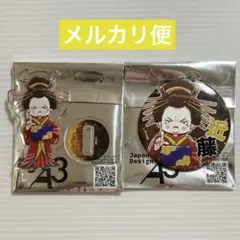 銀魂　吉原大炎上　近藤勲　缶バッジ　アクリルぷちスタンド　グラフアート　A3