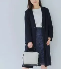 green label relaxing CS Wクロス ノーラペル コート