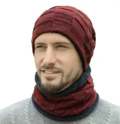 半額✨ネックウォーマー ニット帽子 キャップ【裏起毛 防寒 保温強化】