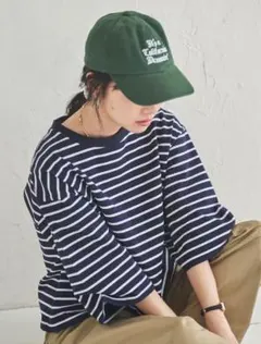 お値下げ中！美品！coen ボーダーボックス8分袖Tシャツ Mサイズ