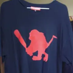 XL ネイビー ライオン プリント Tシャツのサムネイル