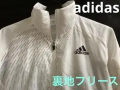 未使用 アディダス テニス 裏地 フリース シャカシャカ アウター XS