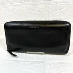 ポールスミス Paul Smith ラウンドファスナー長財布 ブラック