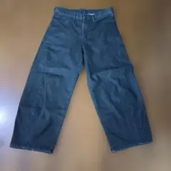 GU ブラック　 ワイドパンツ 31