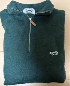 ハーフジップ ニット セーター グリーン メンズTOWNCRAFTのサムネイル