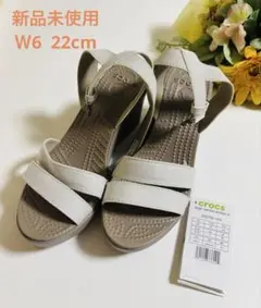 新品タグ付き⭐︎ クロックス レイ2 Xストラップ ウェッジソール
