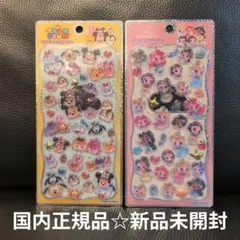 ディズニーツムツム　プリンセス　プチドロステッカー2シートセット