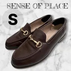 SENSE OF PLACE ビットローファー ブラウン Sサイズ