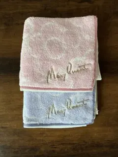 Mary Quant 花柄タオルハンカチ 2枚セット