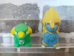 【美品】　ポケモンキッズ　指人形　ラクライ　ライボルト　進化セット　まとめ売りのサムネイル