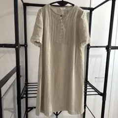 ヤッピー様専用Leilian EZUMi ベージュ 半袖ワンピース