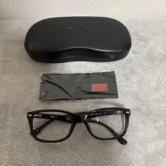 Ray Ban レイバン伊達メガネ【度なし】　ブラック　ケース付き
