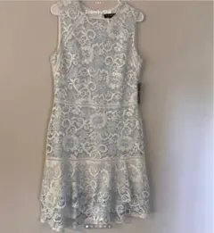 新品　大きいサイズ12ローレンラルフローレン レースワンピース 花柄ティアード