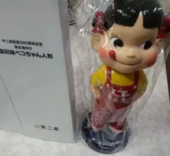 不二家　ペコちゃんボブルヘッド人形　レトロ 昭和レトロ 不二家ペコちゃん 50周年記念 ボブルヘッド人形 大きいペコ