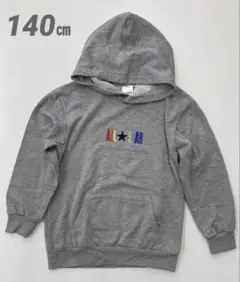 converse コンバース パーカー　トレーナー 刺繍ロゴ グレー 140㎝