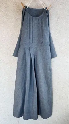 ダンガリーop*ネイビー·岡山デニムドルマンスリーブ·着丈118