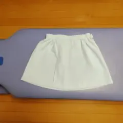 水色 テニススカート 2ボタン付き