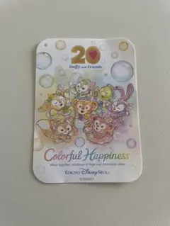 ディズニー Duffy and Friends 20周年記念 ステッカー