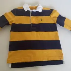 ボーダー柄 襟付きポロシャツ ラガーシャツ