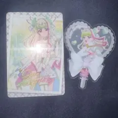 キミとアイドルプリキュア 映画 入場特典 うちわ型クリアカード キュアズキューン