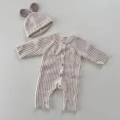 the lala / ニットロンパース・ニット帽