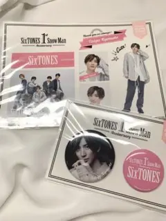 SixTONES 京本大我 ステッカー缶バッジセット