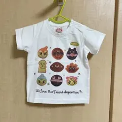 アンパンマン 半袖Tシャツ 白 80cm