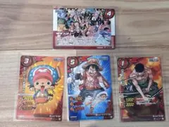 ミラバト 원피스 プロモ ルフィ ゾロ チョッパー 3枚セット おまけつき