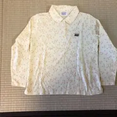 Gu Gu World 花柄 長袖ポロシャツ Lサイズ
