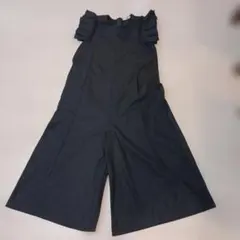 新品未使用 タグ付き ブラックフリルサロペット