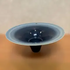 花器　ラッパ型花器　水盤　信楽焼　兼山窯　生花　池坊　34cmのサムネイル