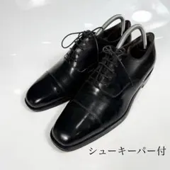 【美品】Ferragamo フェラガモ　ビジネスシューズ（6,5）革靴　黒のサムネイル