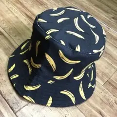 リバーシブル 2way バナナ ブラック ハット メンズ レディース 帽子