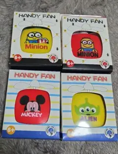 ハンディファン 4個セット ミニオン ミッキー エイリアン