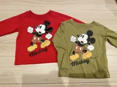 Disney baby ミッキー 長袖Tシャツ 2枚セットのサムネイル