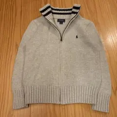 POLO RALPH LAUREN キッズ コットンニット130 ジップアップ