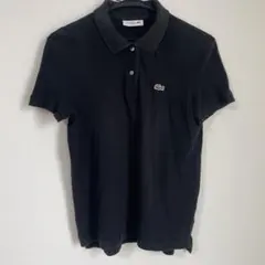 Lacoste半袖ポロシャツ クラシックフィット レディース　黒 PF7839J