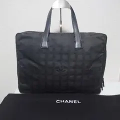 CHANEL ニュートラベルライン ビジネスバッグ ハンドバック 黒のサムネイル