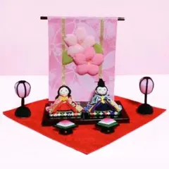 可愛い*°♡満開花ざかり雛☆ミニチュア ガラス細工☆ひな祭り 桃の節句 