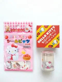 キティフレークシール セロハンテープ セット売り　平成レトロ