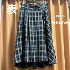 【axes femme】ブラックチェック スカート