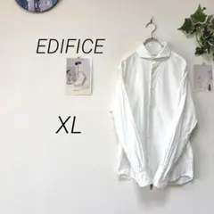 11776-1 EDIFICE 長袖シャツ XL 白 無地 ベトナム製のサムネイル