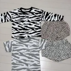 ベビー服まとめ売り　ゼブラ柄ヒョウ柄
