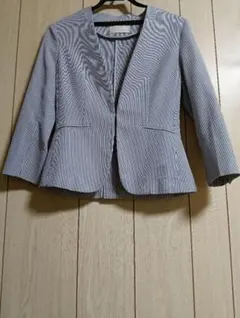 anysis ストライプ ノーカラージャケット