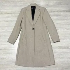 美品 ZARA ウールコート　ベージュ