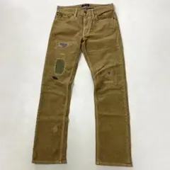 POLO RALPH LAUREN ダメージ加工 ストレッチ コーデュロイパンツ