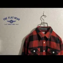 THE FLAT HEAD バッファロー チェック へビー ネル シャツ