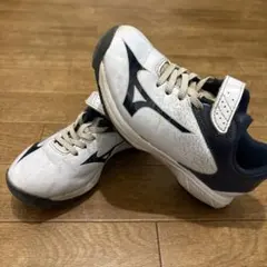 18cm Mizuno トレーニングシューズ ホワイト/ネイビー