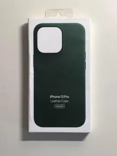 【新品】純正 iPhone 13 Pro レザーケース・セコイアグリーン①のサムネイル