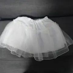 子ども用　ホワイト パニエ 36cm